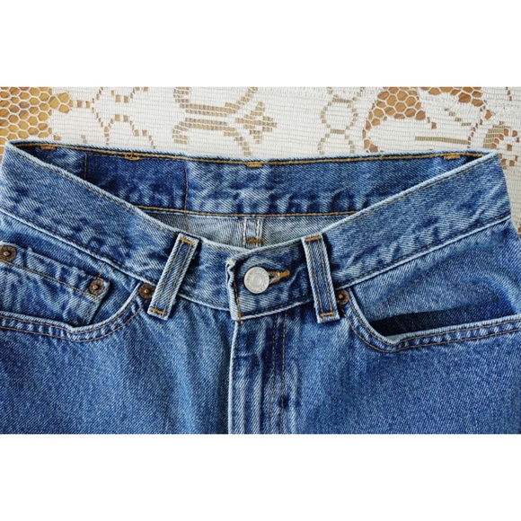 Vtg Levi's 512 Blue High Slim Tapered Jeans fit XS - Picture 3 of 6